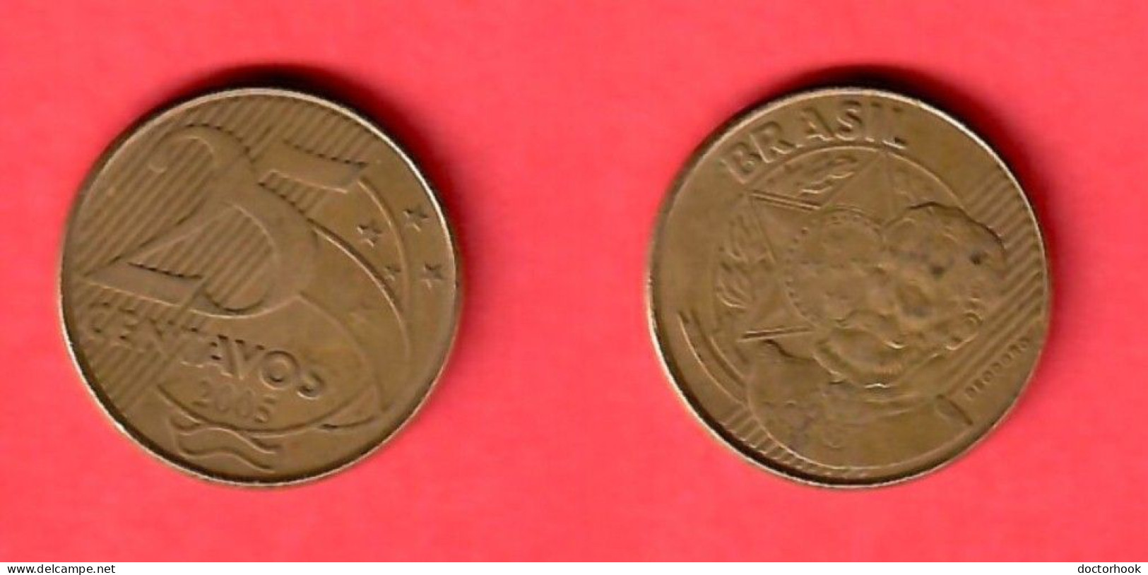 BRAZIL   25 CENTAVOS 2005 (KM # 650) #7647 - Brésil