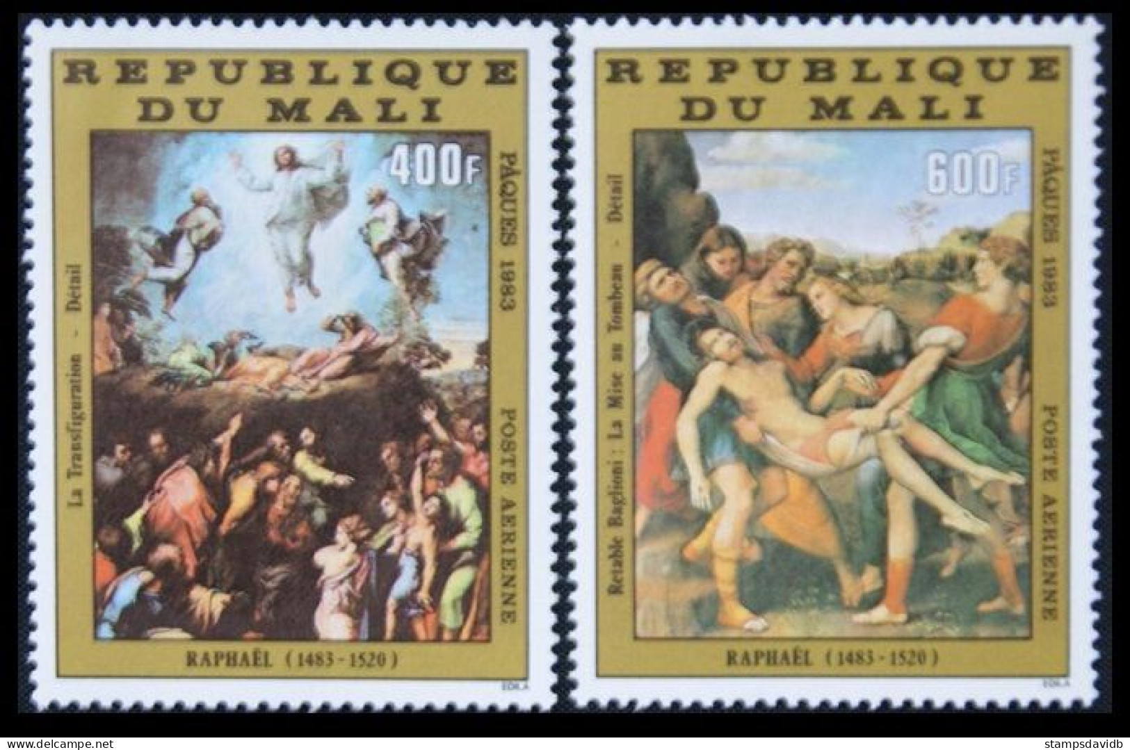 1983 Mali 952-953 Artists / Raphael  5,50 € - Impressionismus