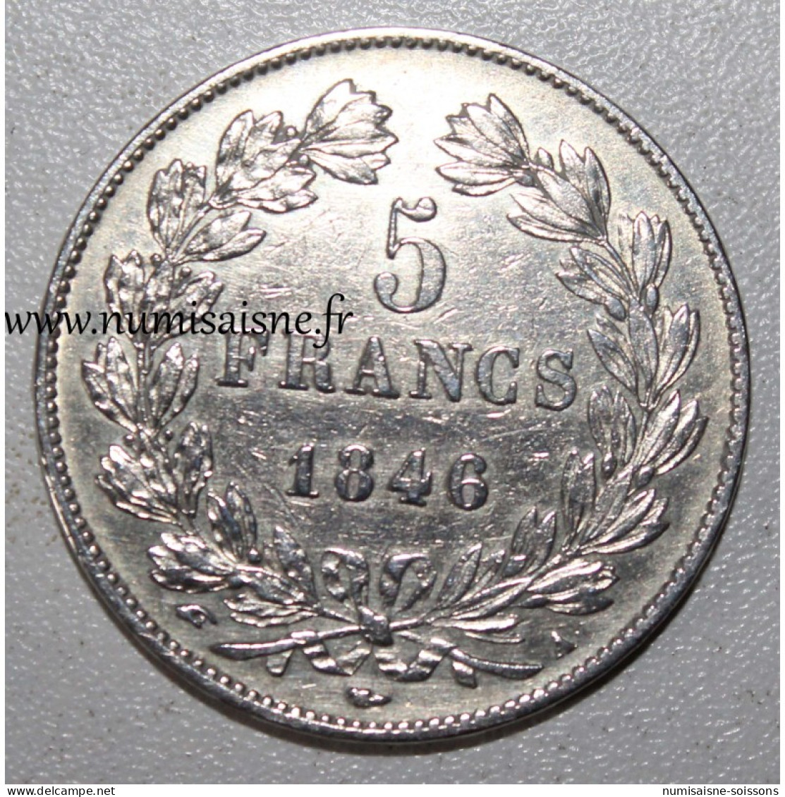 GADOURY 678a - 5 FRANCS 1846 A - Paris - TYPE LOUIS PHILIPPE 1er - KM 749.1 - TTB - 5 Francs