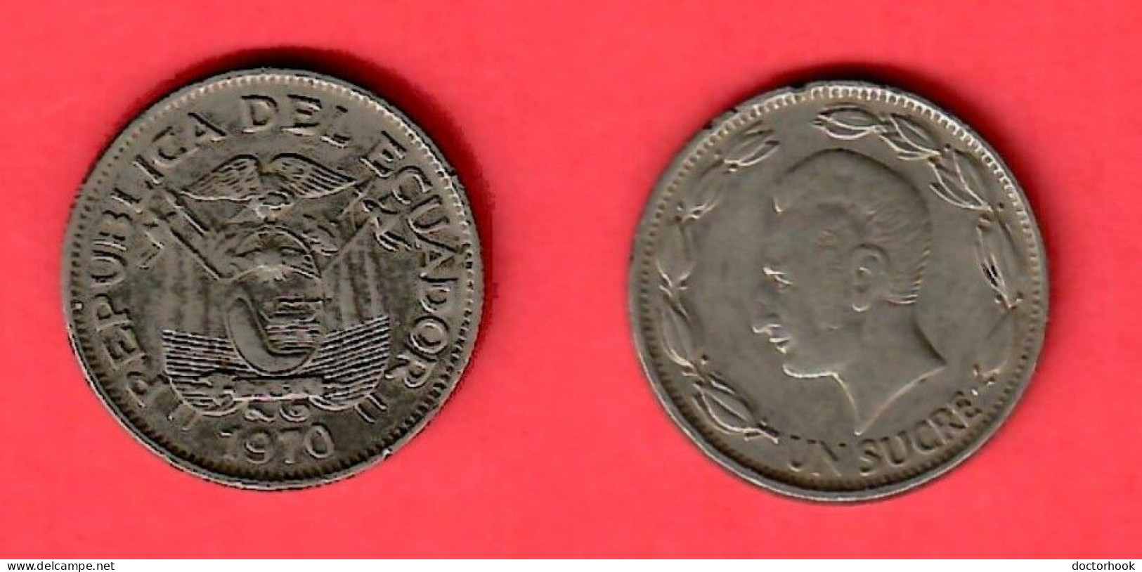 ECUADOR  1 SUCRE 1970 (KM # 78b) #7649 - Equateur