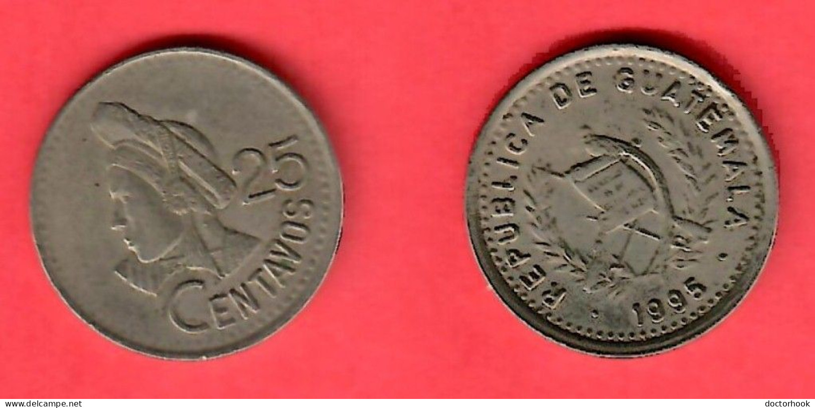 GUATEMALA   25 CENTAVOS 1995 (KM # 278) #7650 - Guatemala