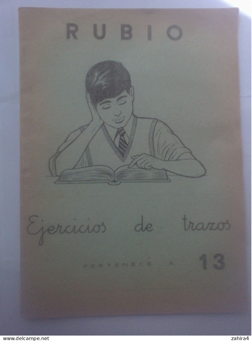 Ecole - Scolaire - Rubio - Ejercicios De Trazos N°13 - édit. Técnicas Rubio Valencia - Juniors