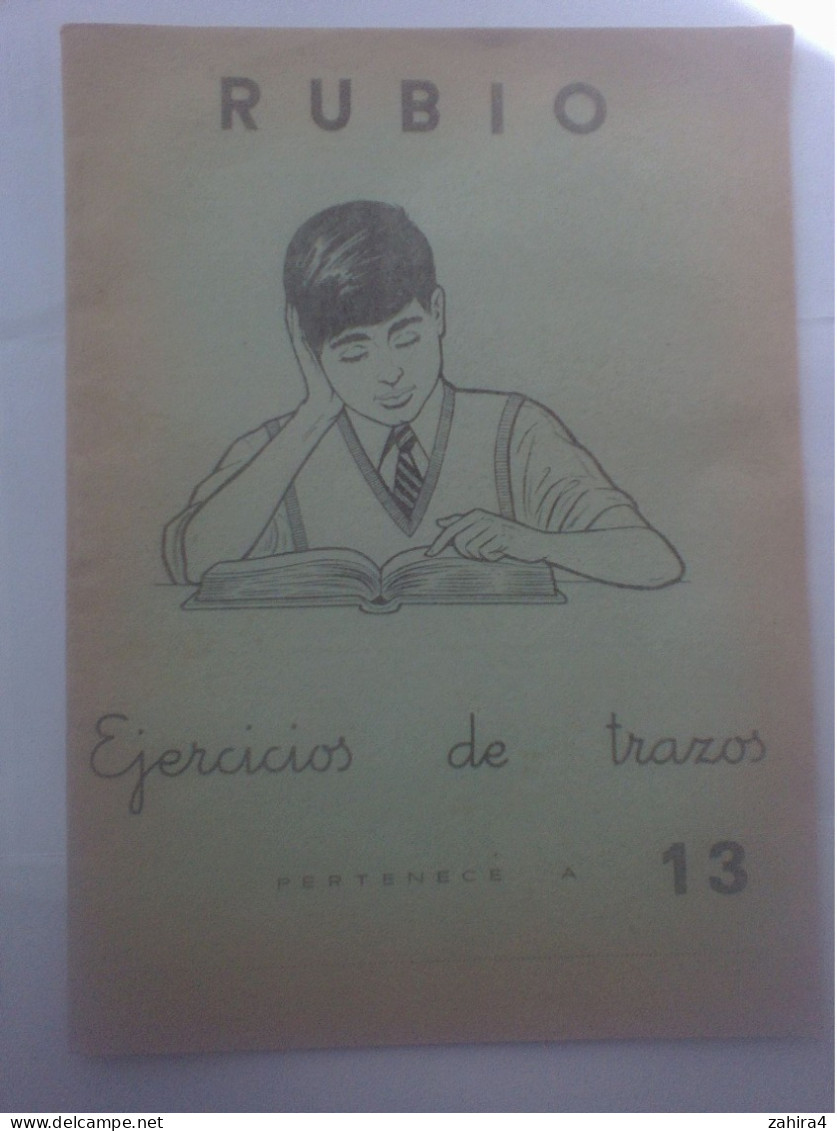 Ecole - Scolaire - Rubio - Ejercicios De Trazos N°13 - édit. Técnicas Rubio Valencia - Libros Infantiles Y Juveniles