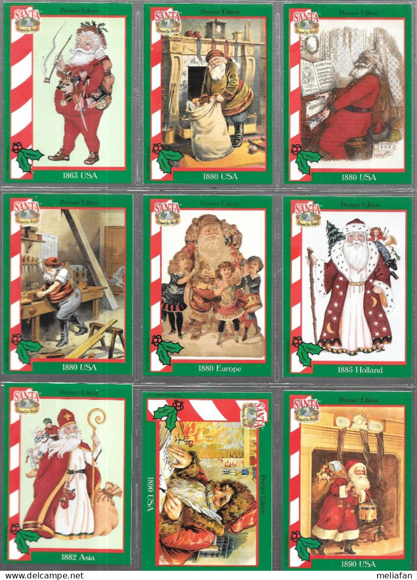 BF67 - SERIE COMPLETE 72 CARTES SANTA AROUND THE WORLD - NOEL - Other & Unclassified