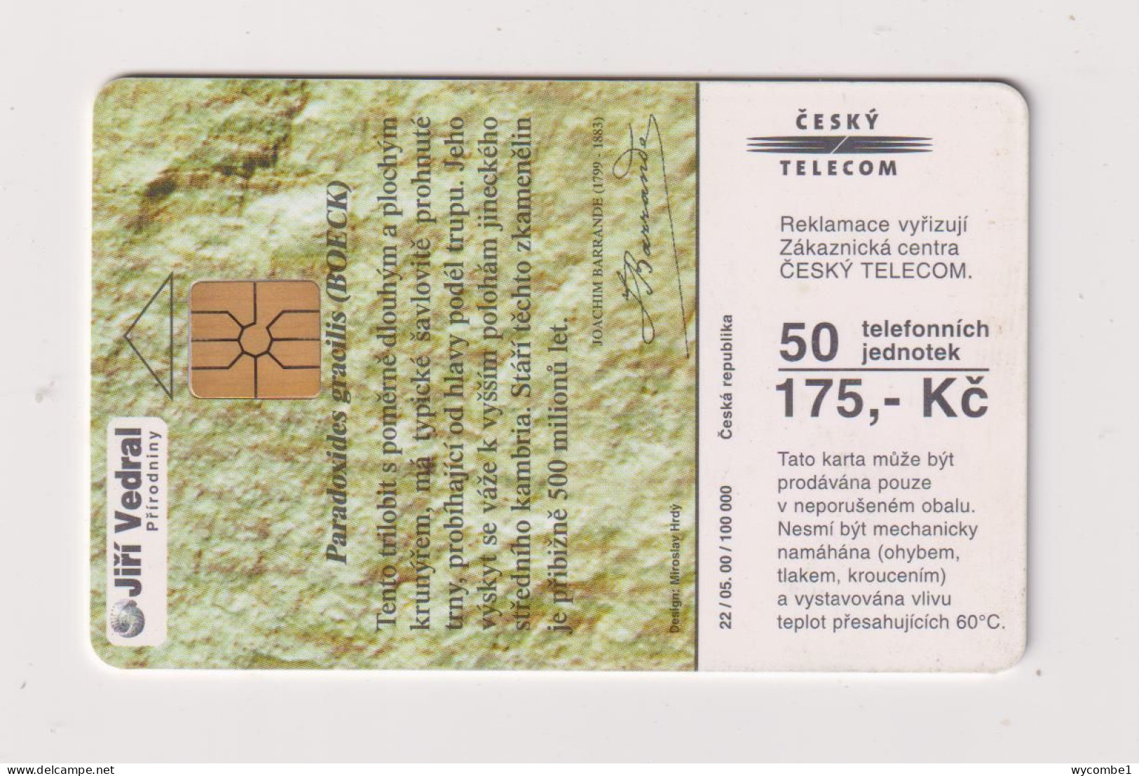 CZECH REPUBLIC - Fossil Chip Phonecard - Tsjechië