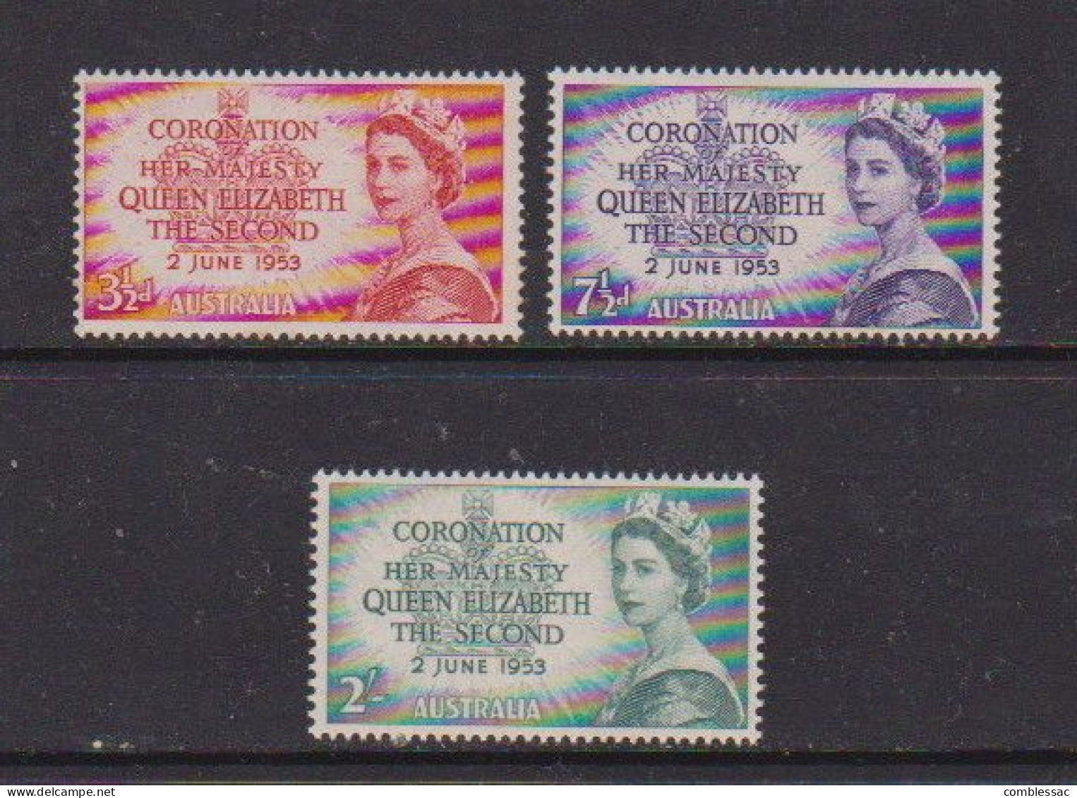 AUSTRALIA    1953   Coronation    Set  Of  4   MH - Ongebruikt