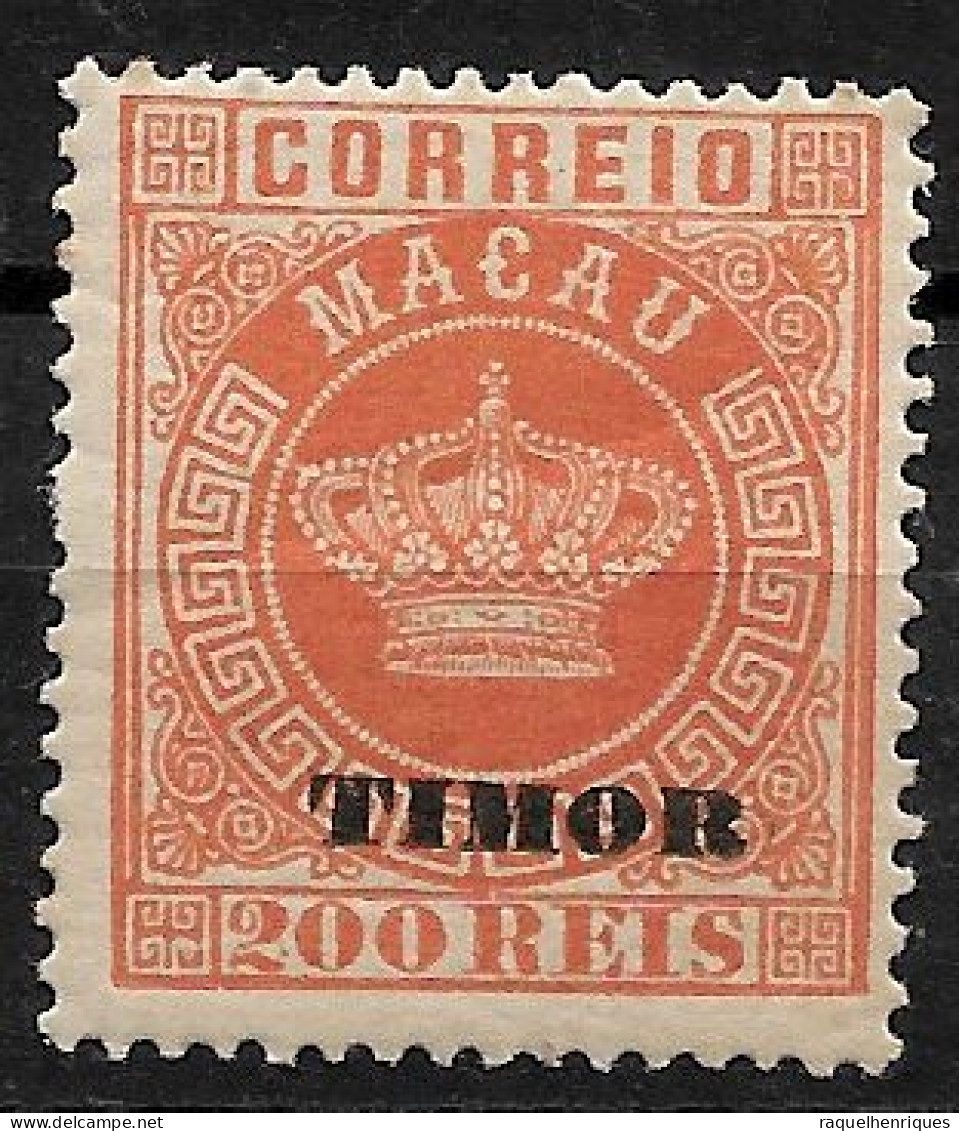 TIMOR 1884 Macau Postage Stamps Overprinted TIMOR P:13.5 MH (NP#72-P02-L6) - Timor