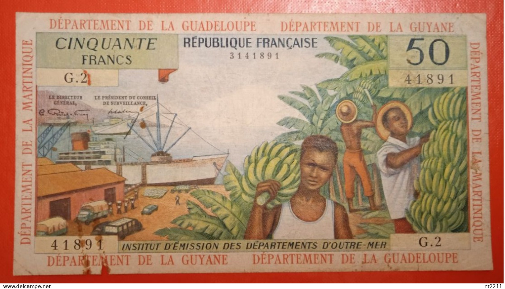 Banknote 50 Francs French Antilles(Guadeloupe, Martinique) - Other - America