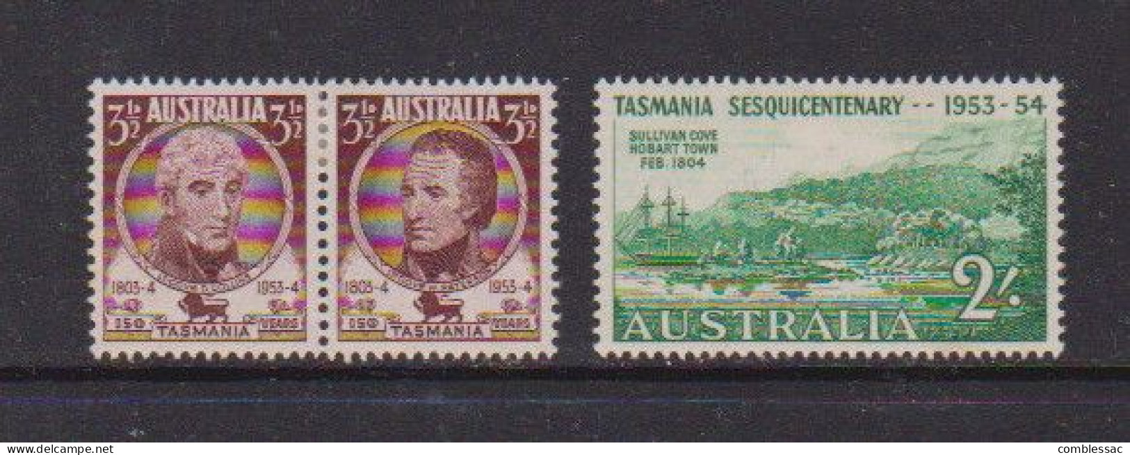 AUSTRALIA    1953   150th  Anniv  Of  Settlement  In  Tasmania    Set  Of  3   MH - Ungebraucht