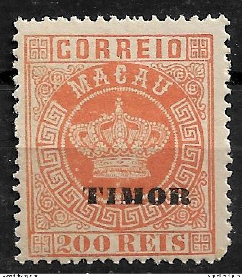 TIMOR 1884 Macau Postage Stamps Overprinted TIMOR P:13.5 MH (NP#72-P02-L7) - Timor