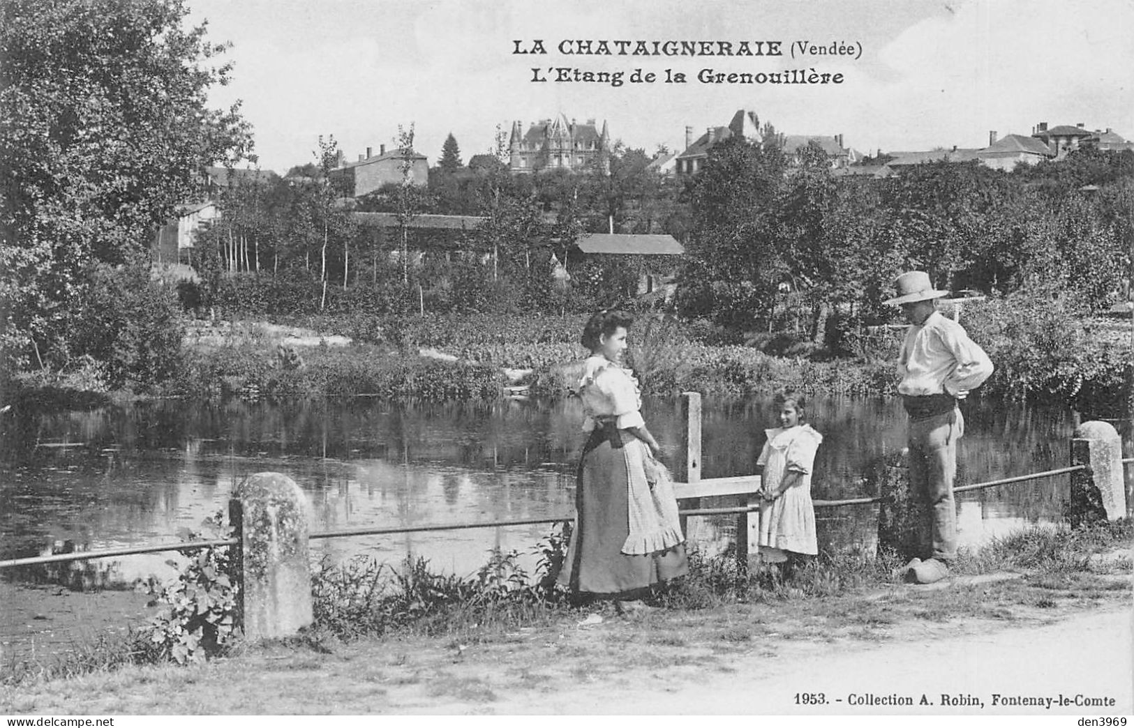 La CHATAIGNERAIE (Vendée) - L'Etang De La Grenouillère - Ecrit (2 Scans) Louise Thomas - La Chataigneraie