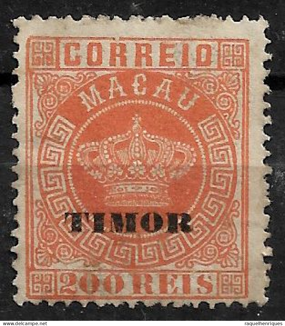 TIMOR 1884 Macau Postage Stamps Overprinted TIMOR P:13.5 MH (NP#72-P02-L7) - Timor