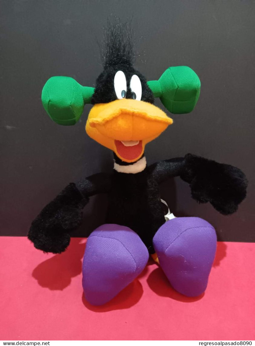 Antiguo Peluche Del Pato Lucas Frankenstein Serie Looney Tunes Warner Bros Años 90 - Peluches