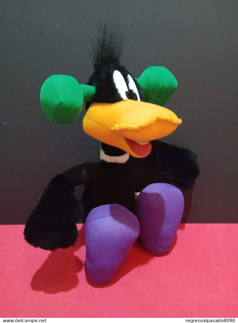 Antiguo Peluche Del Pato Lucas Frankenstein Serie Looney Tunes Warner Bros Años 90 - Peluches