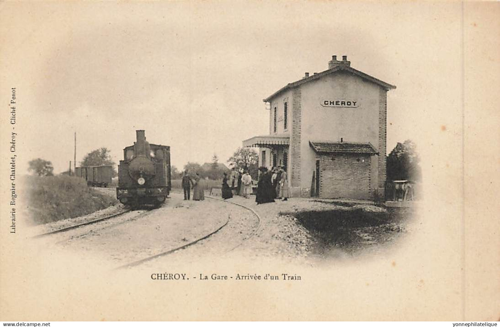 89 - YONNE - CHEROY - La Gare - Arrivée D'un Train - 11164 - Cheroy