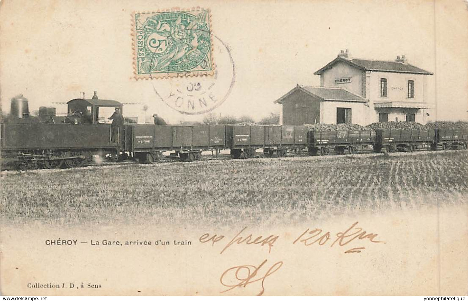 89 - YONNE - CHEROY - La Gare - Arrivée D'un Train - 11165 - Cheroy