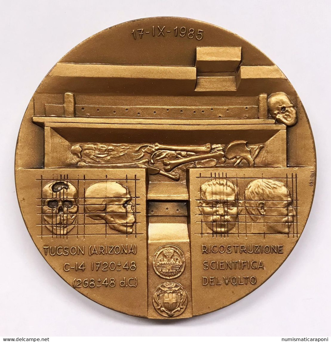 Medaglia Medal Ae  Gr.190 Padova Tomba Di Antenore 1989 Opus Cremesini - Professionnels/De Société