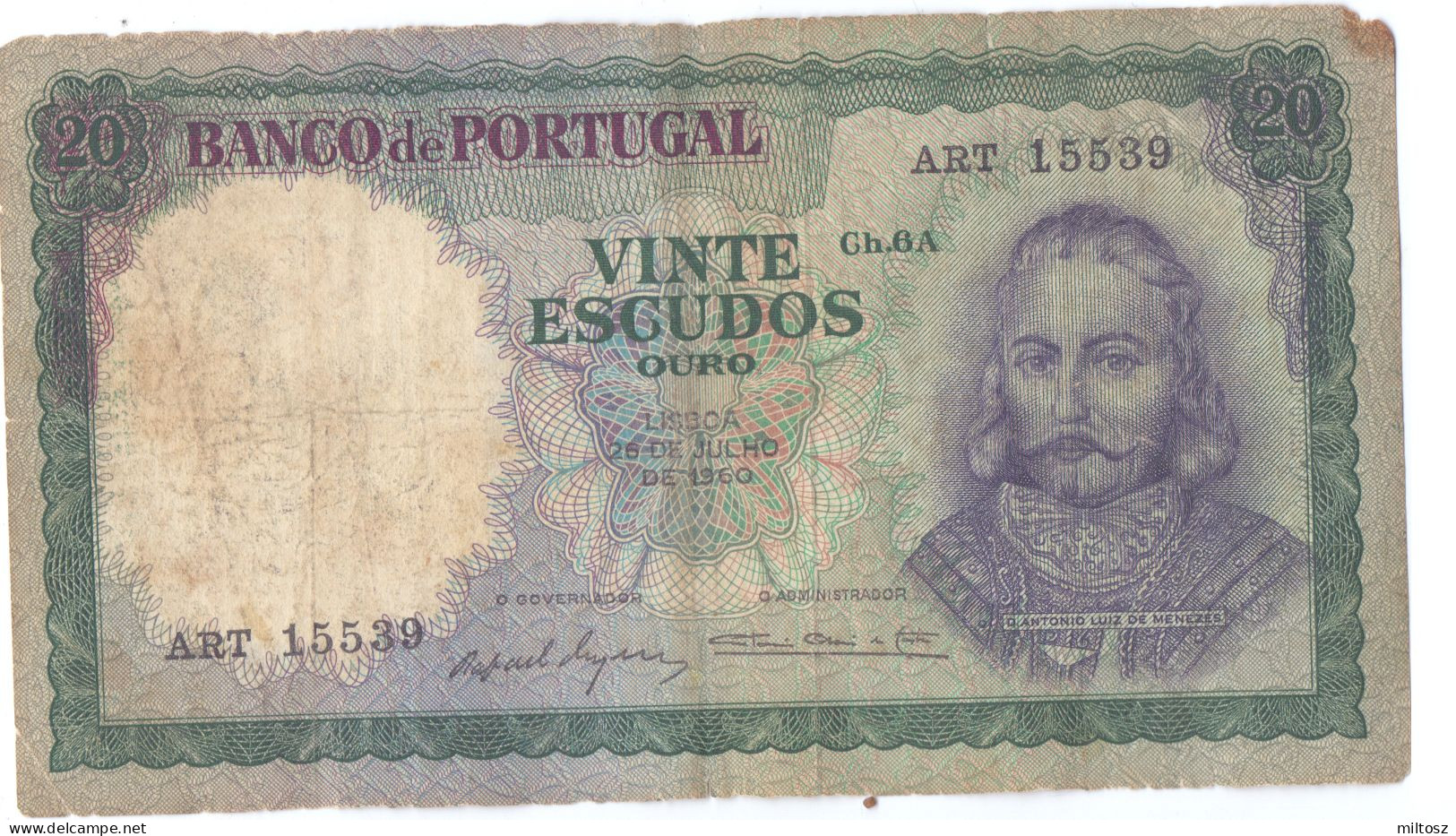 Portugal 20 Escudos 1960 - Portugal