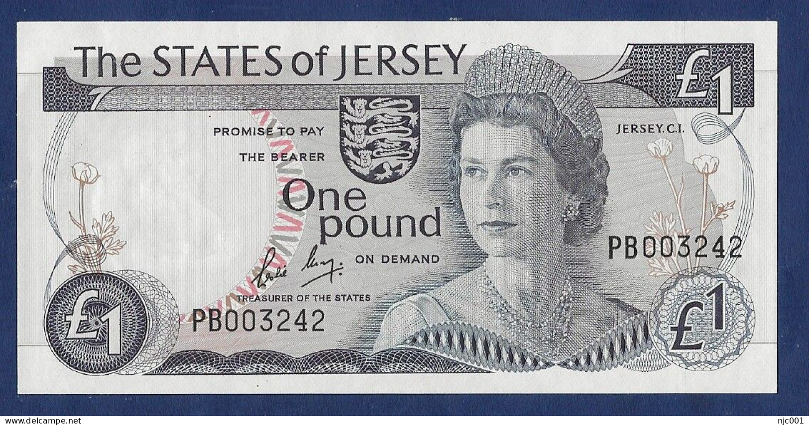 Jersey 1 Pound Banknote 1976 - Jersey