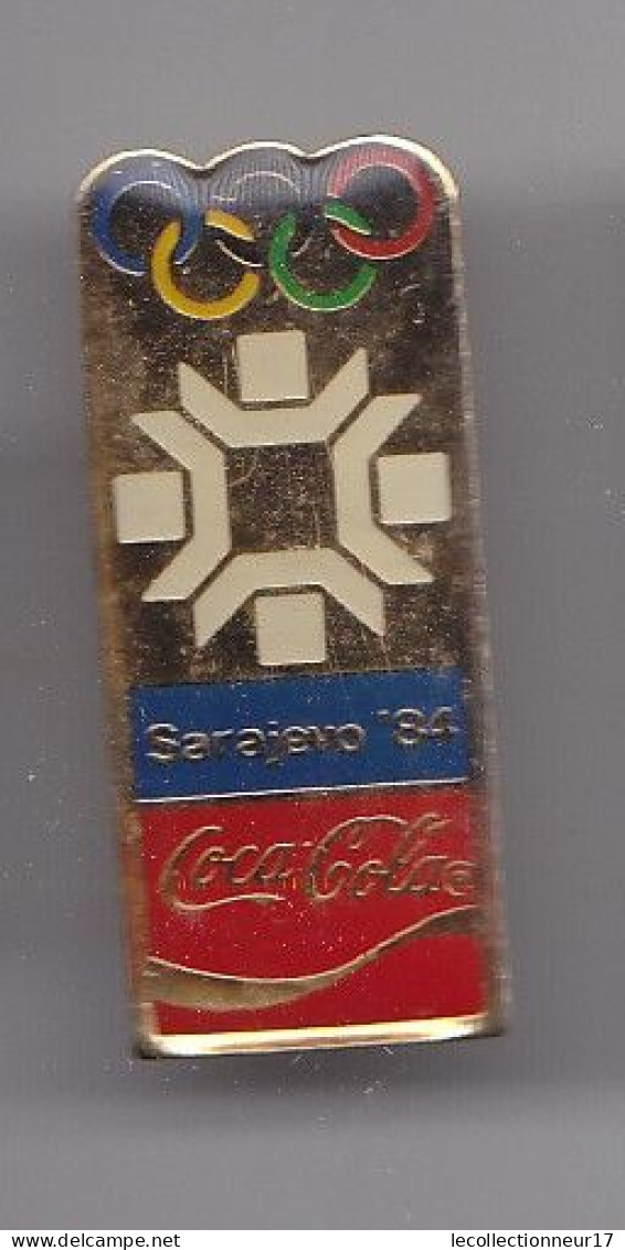 Pin's Coca Cola Sarajevo 84  Jeux Olympiques  Réf 6235 - Coca-Cola