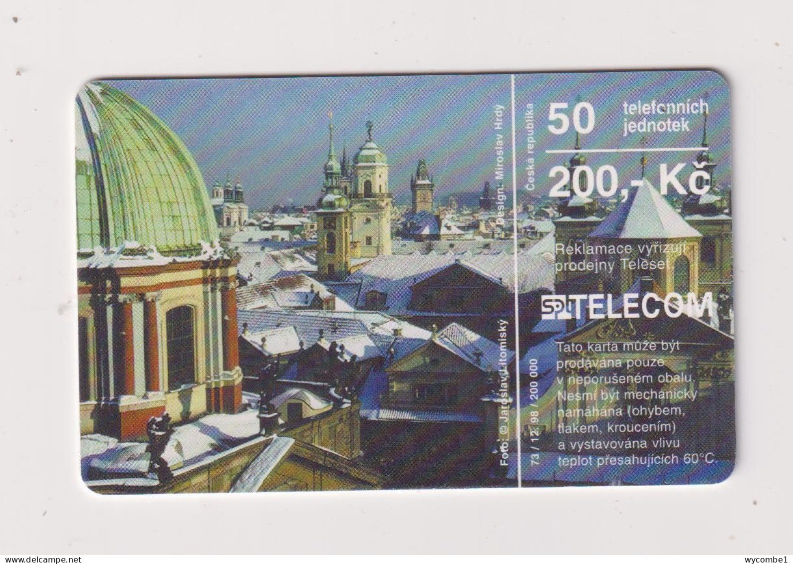 CZECH REPUBLIC - Prague Chip Phonecard - Tchéquie