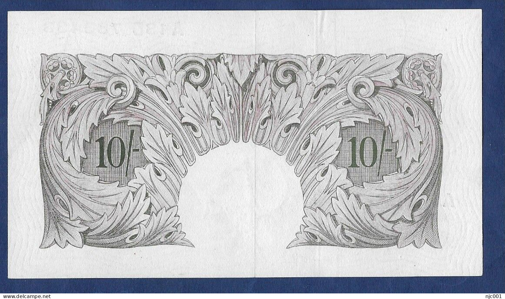 Peppiatt Mauve Wartime 10 Shillings Banknote A18D - 10 Schilling