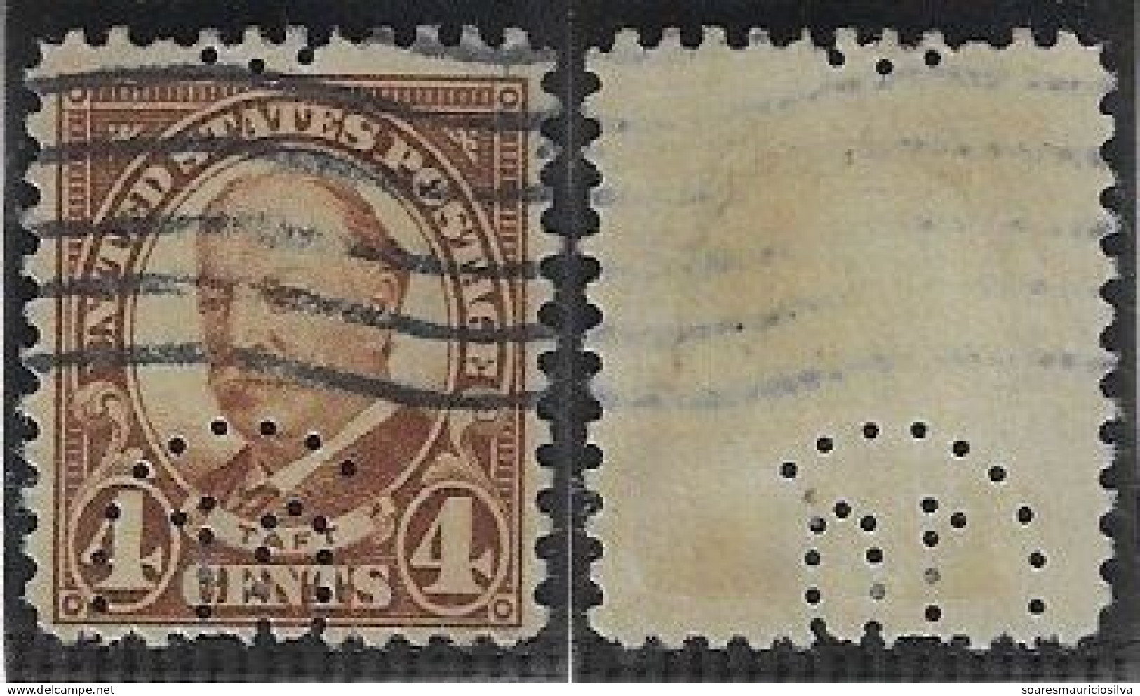 USA United States 1902/1933 Stamp With Perfin C10 By Crane-Hawley Company From Cincinnati Lochung Perfore - Perfin