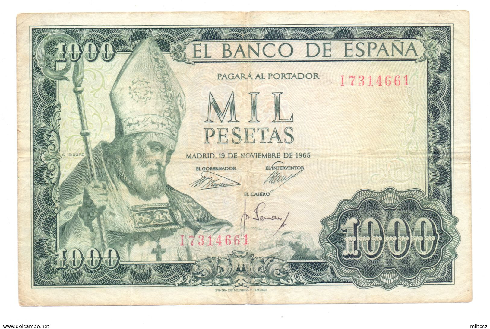 Spain 1.000 Pesetas 1965 - [ 4] 1975-… : Juan Carlos I