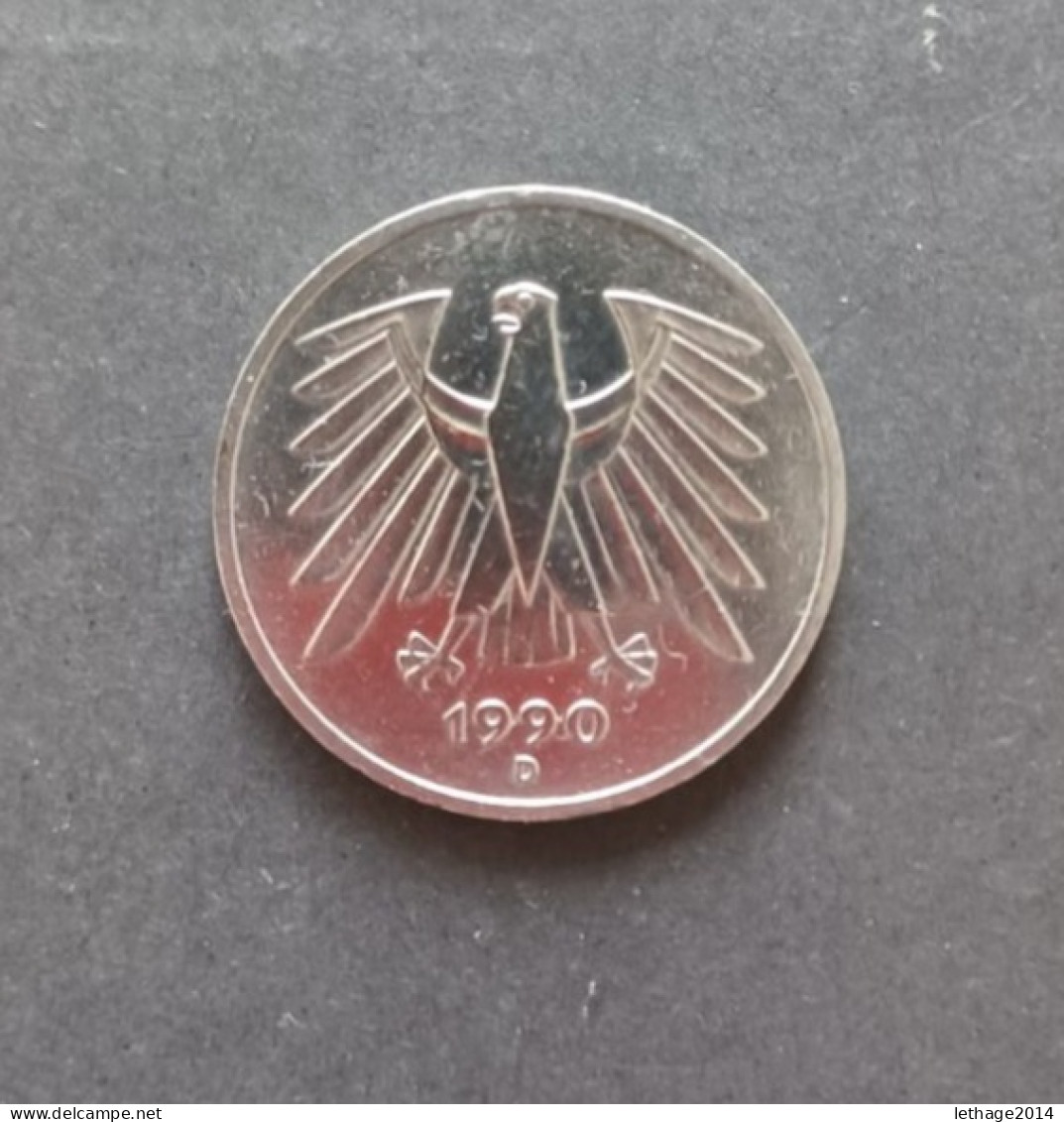 COIN GERMANIA 5 MARCHI ZECCA D 1990 - 5 Marchi