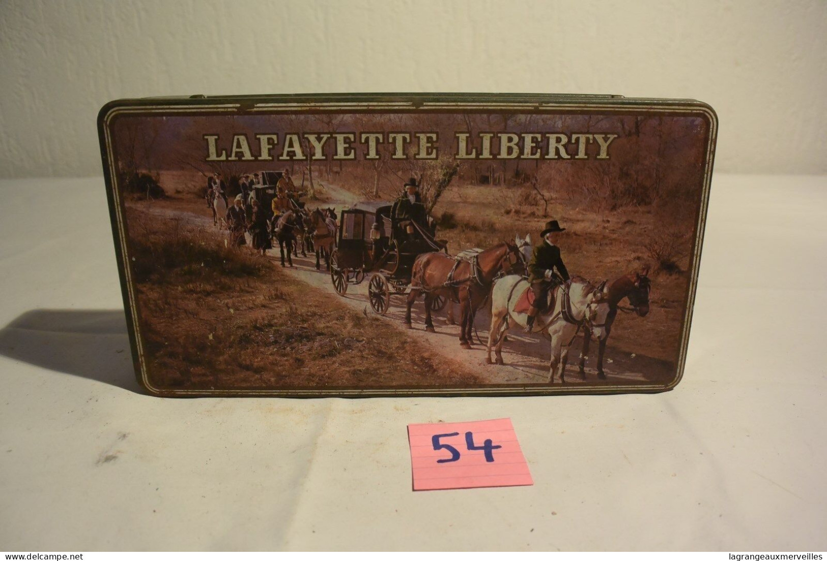 C54 Ancienne Boite En Métal Lafayette Liberty Jubile - Boîtes