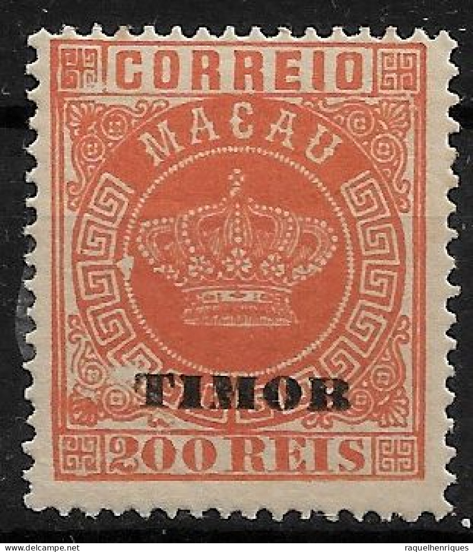 TIMOR 1884 Macau Postage Stamps Overprinted TIMOR P:13.5 MH (NP#72-P02-L8) - Timor