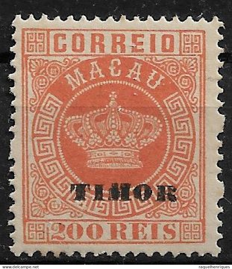 TIMOR 1884 Macau Postage Stamps Overprinted TIMOR P:13.5 MH (NP#72-P02-L8) - Timor