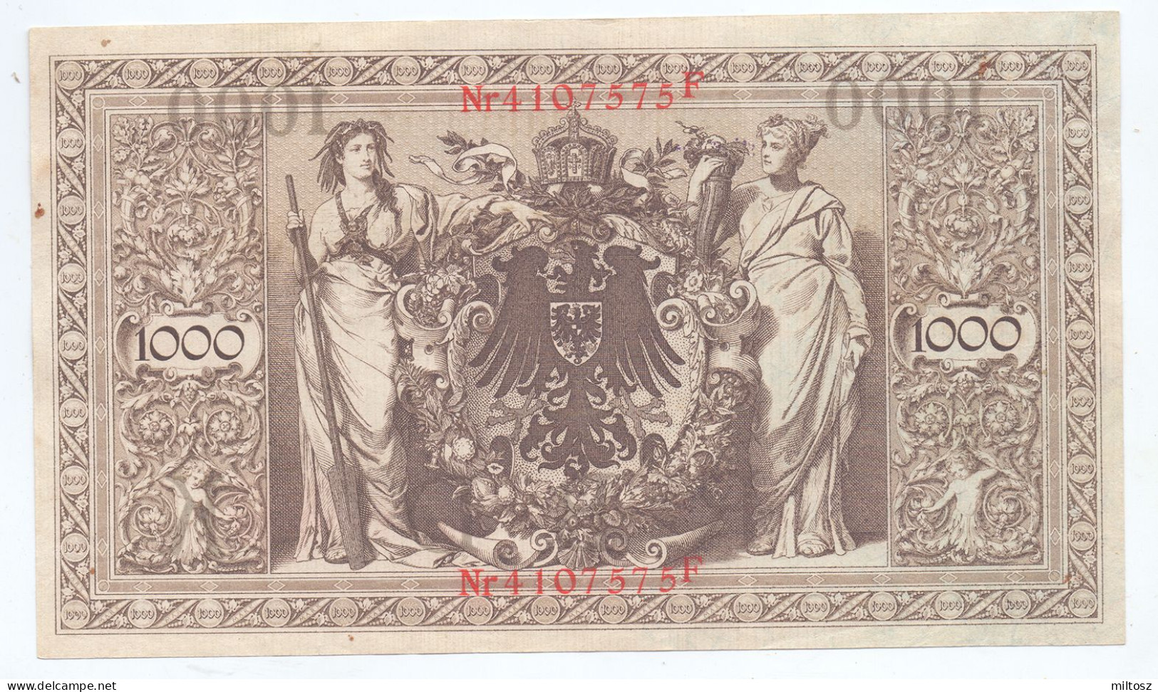 Germany 1.000 Mark 1910 (red Seal-7 Digits) - 1000 Mark