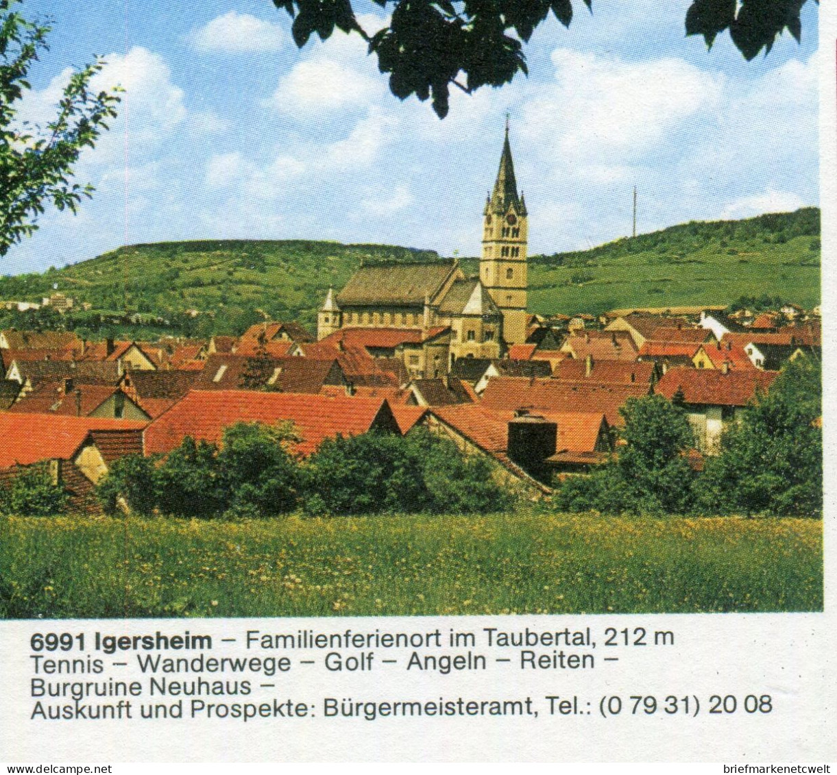 "BUNDESREPUBLIK DEUTSCHLAND" 1981 Ff., 2 Bildpostkarten Je Mit Bildgleichem Stempel Ex "GERSHEIM" (60122) - Cartes Postales Illustrées - Oblitérées