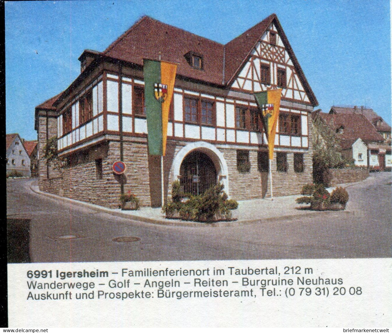"BUNDESREPUBLIK DEUTSCHLAND" 1981 Ff., 2 Bildpostkarten Je Mit Bildgleichem Stempel Ex "GERSHEIM" (60122) - Postales Ilustrados - Usados