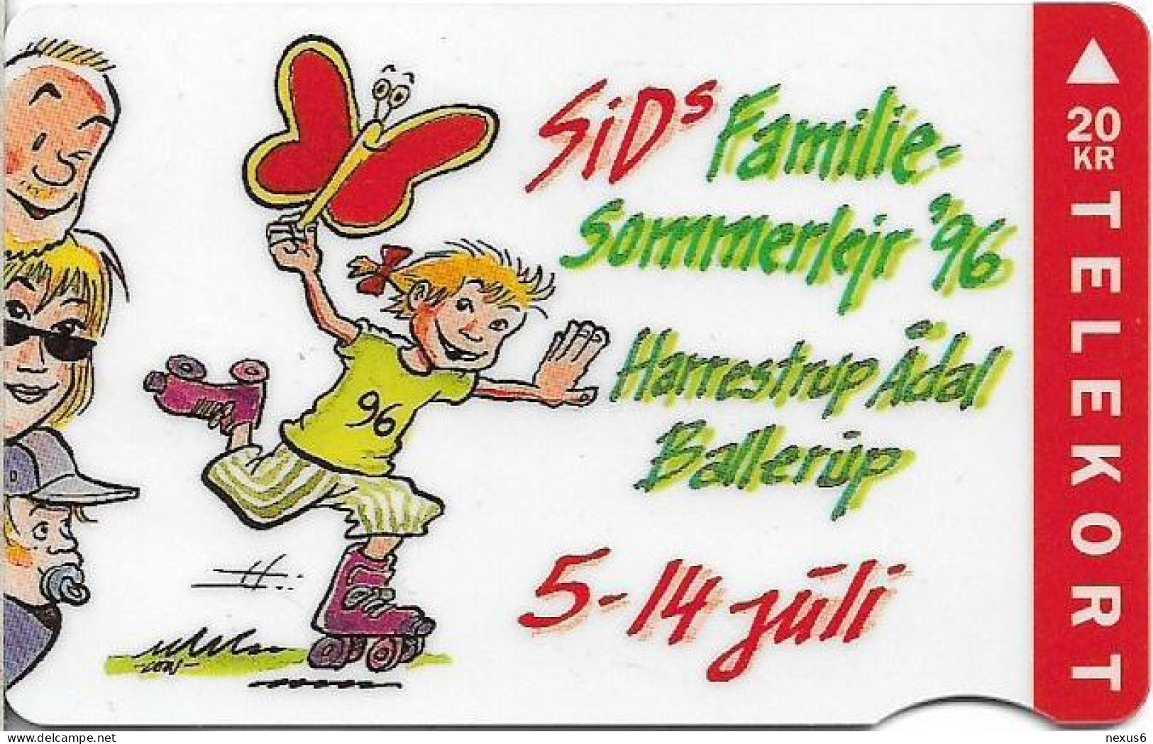 Denmark - Jydsk - Family Summer Fair - TDJR006 - 05.1995, (Serial 2055) 20kr, 11.000ex, Used - Dänemark