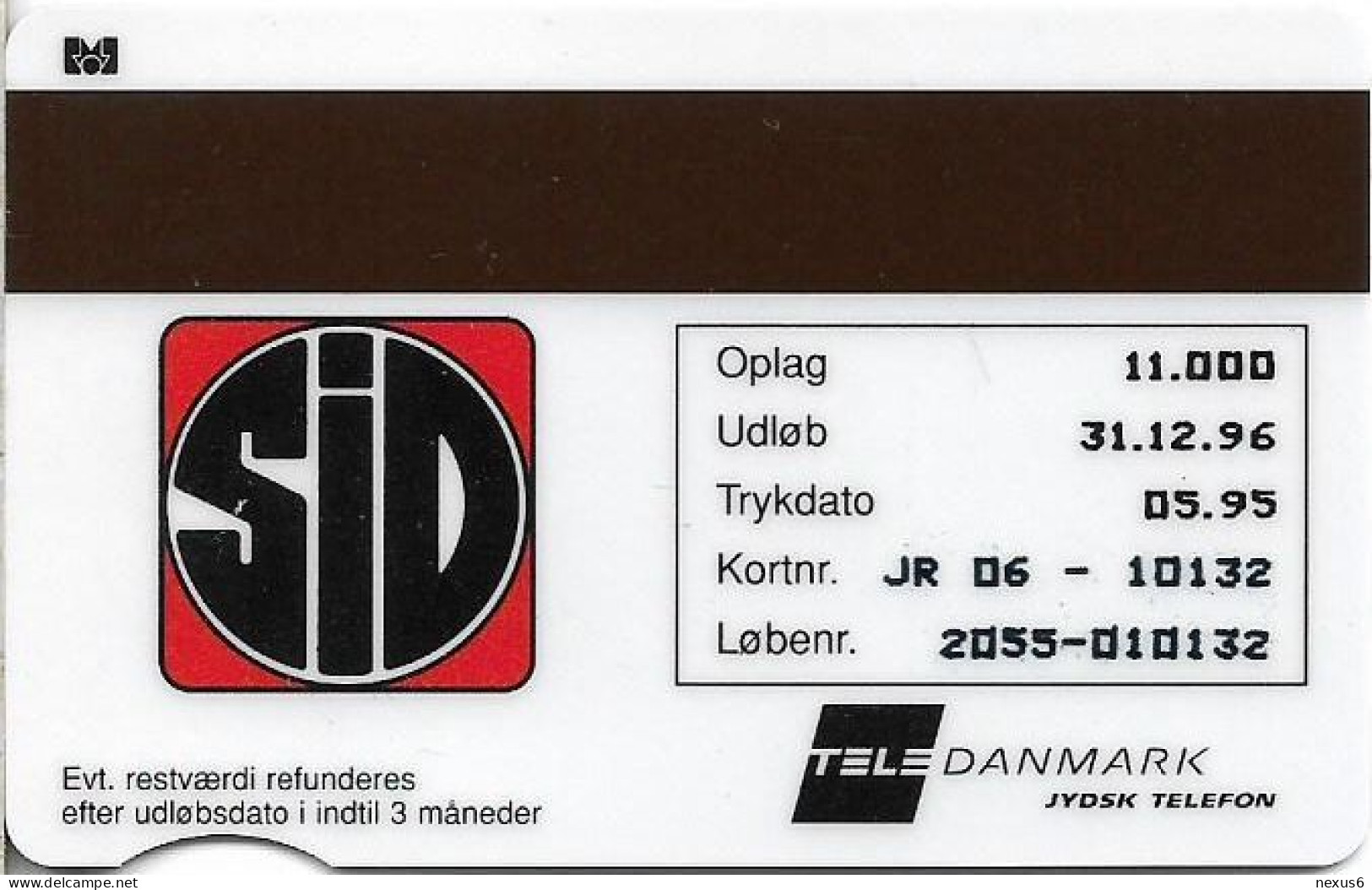 Denmark - Jydsk - Family Summer Fair - TDJR006 - 05.1995, (Serial 2055) 20kr, 11.000ex, Used - Denmark
