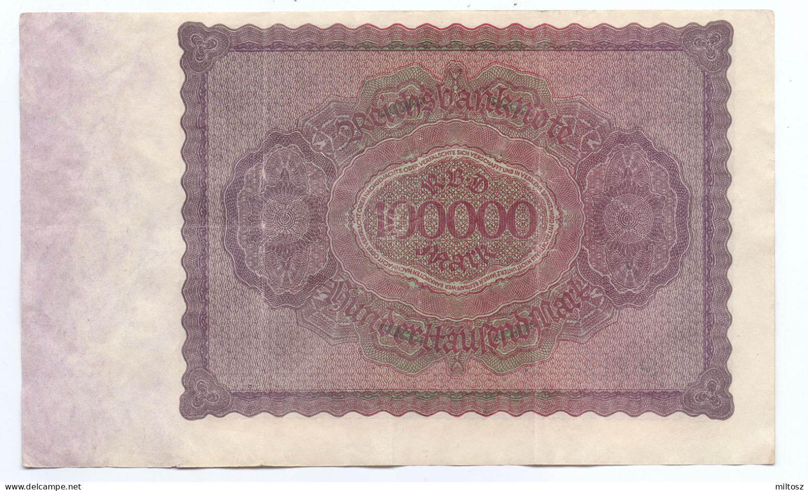 Germany 100.000 Mark 1923 (1 Serial) - 100000 Mark