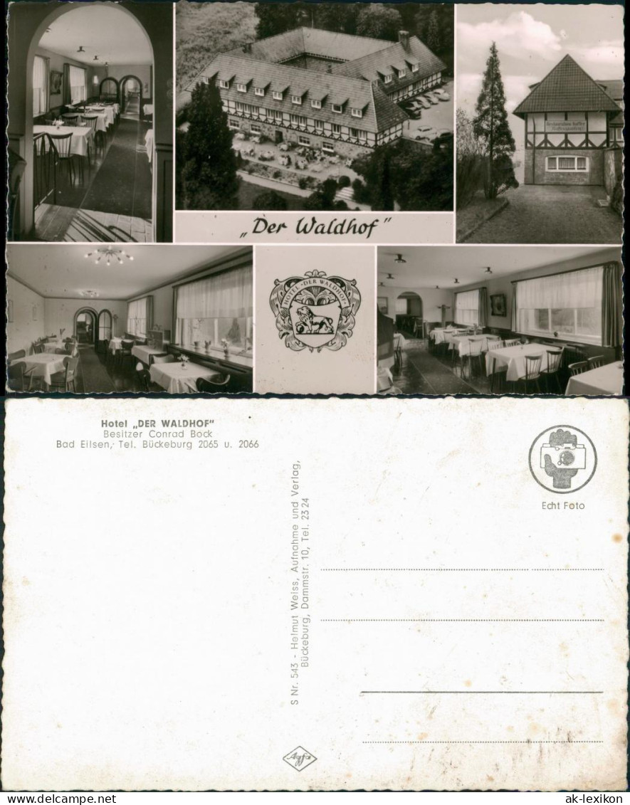 Ansichtskarte Bückeburg MB Hotel Waldhof - Luftbild 1963 - Bueckeburg