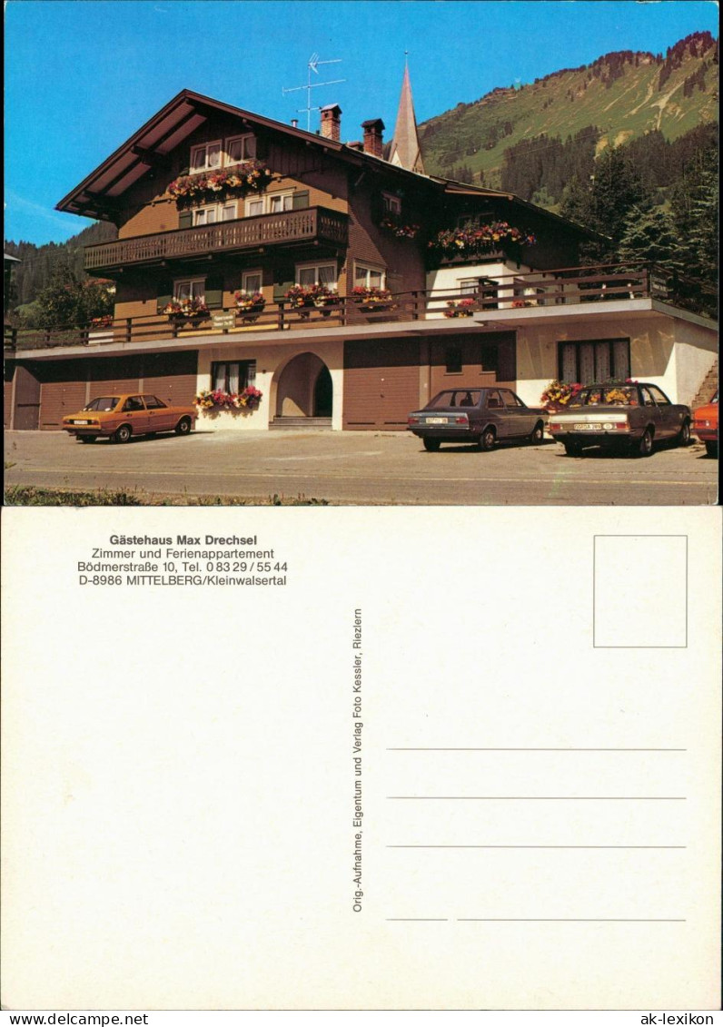 Mittelberg-Oy-Mittelberg Autos Gästehaus Max Drechsel Bödmerstrasse   1970 - Mittelberg