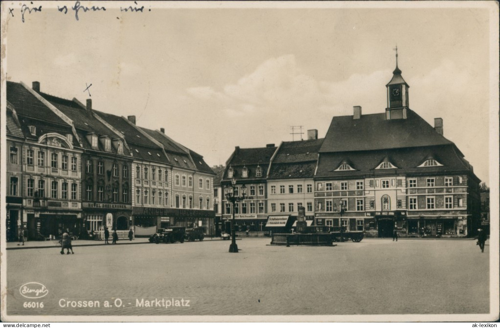 Crossen An Der Oder Krosno Odrza&#324;skie Markt - Geschäfte 1932 - Neumark