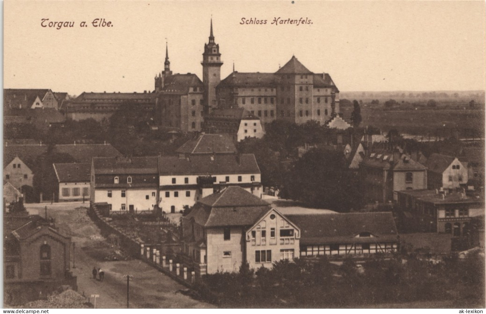 Ansichtskarte Torgau Schloss Hartenfels, Torgau 1911 - Torgau