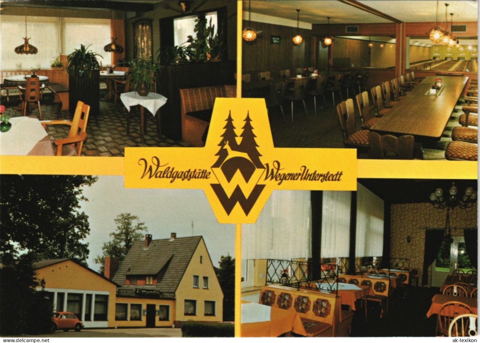 Rotenburg (Wümme) Waldgaststätte Wegener Mehrbild-AK 4 Ansichten 1980 - Rotenburg (Wümme)