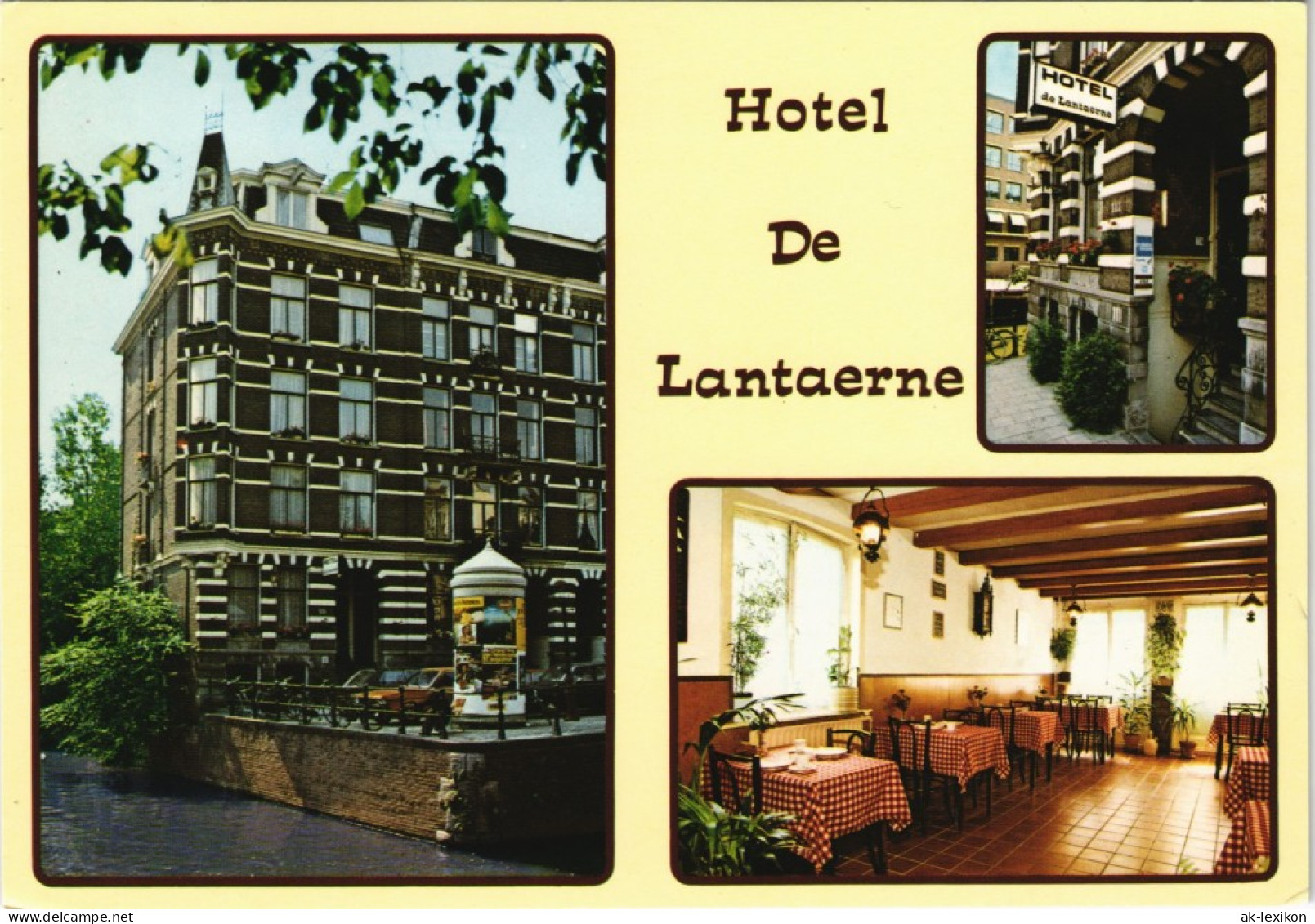 Postkaart Amsterdam Amsterdam Hotel De Lantaerne Leidsegracht 111 1980 - Amsterdam