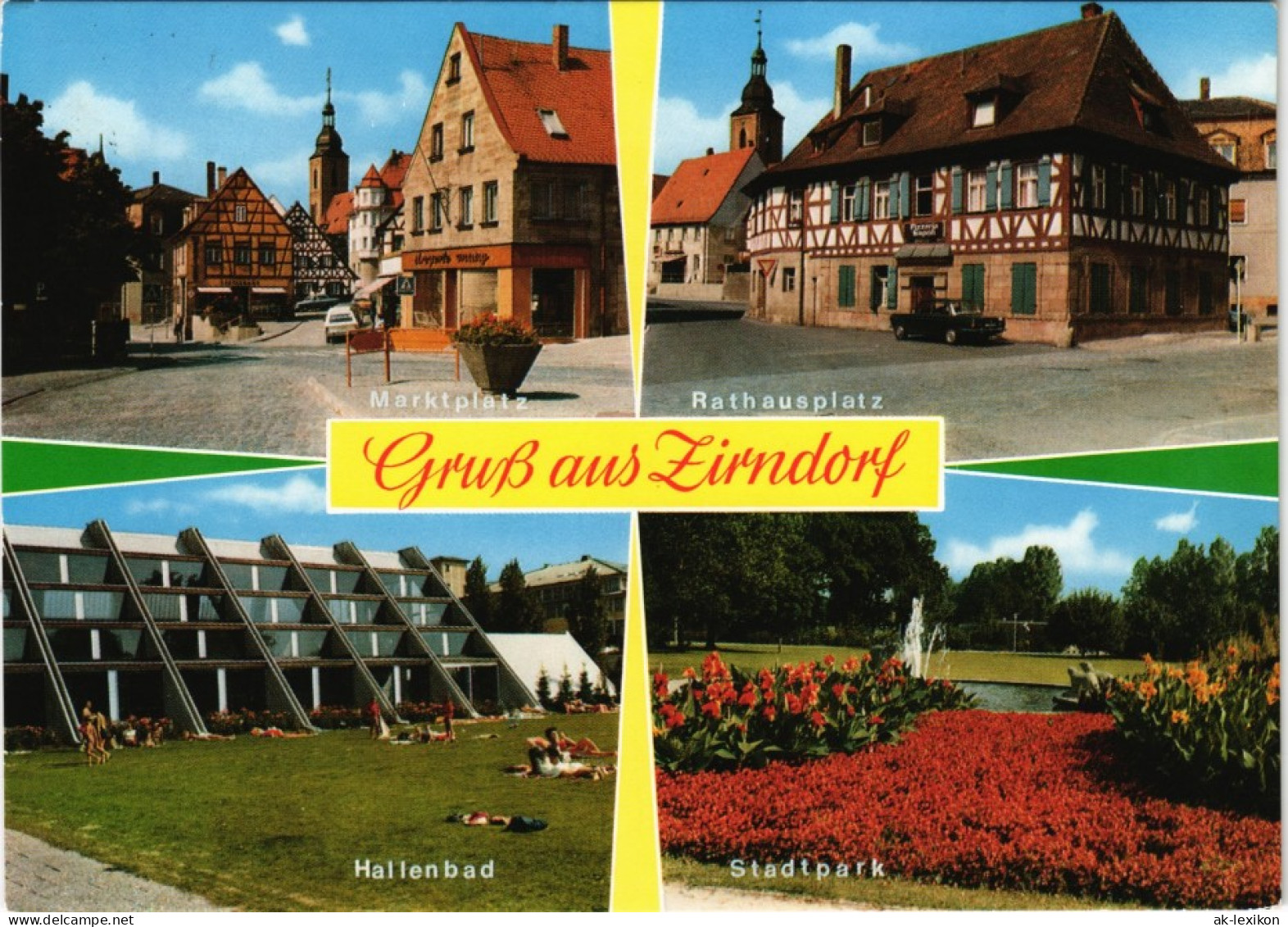 Ansichtskarte Zirndorf Mehrbild-AK Mit 4 Ortsansichten 1986 - Zirndorf