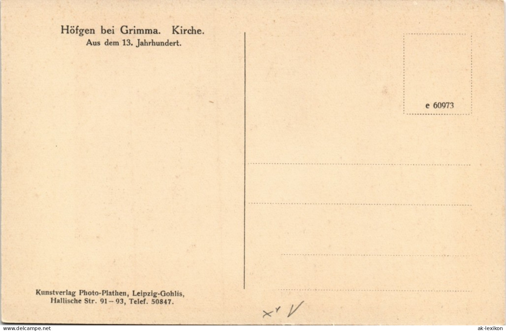 Ansichtskarte Höfgen-Grimma Innenansicht Der Kirche 1928 - Grimma