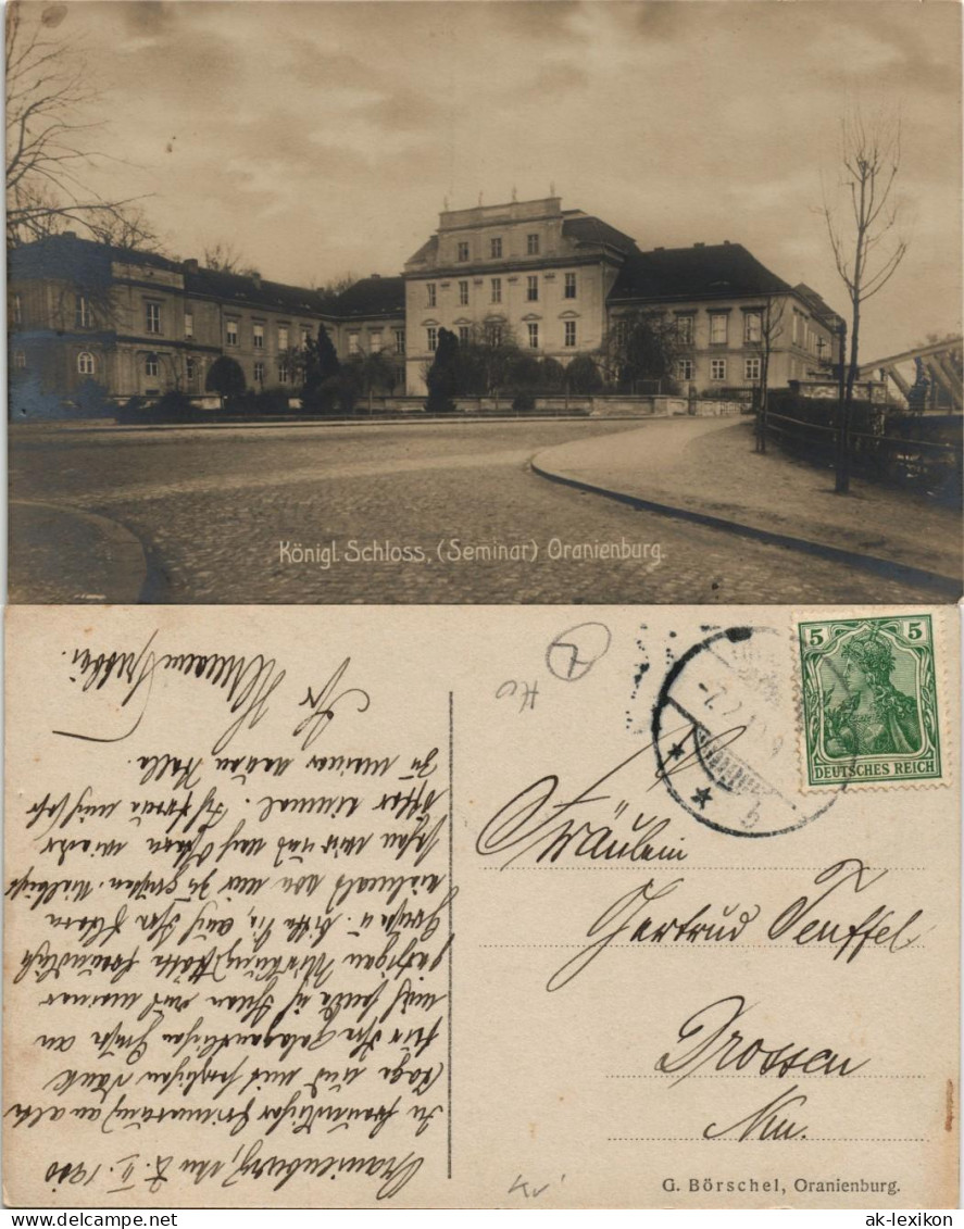 Ansichtskarte Oranienburg Schloß 1900 - Oranienburg