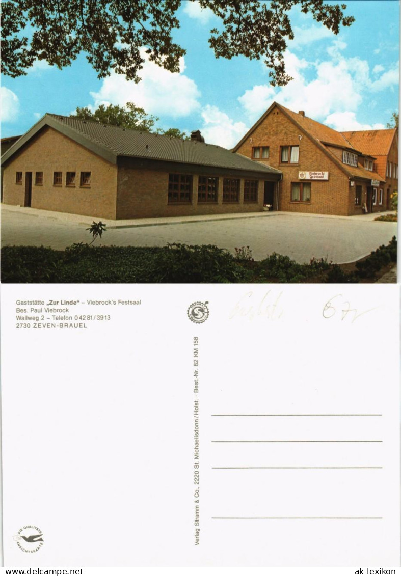 Zeven Gaststätte Zur Linde Viebrock's Festsaal Wallweg OT BRAUEL 1980 - Zeven