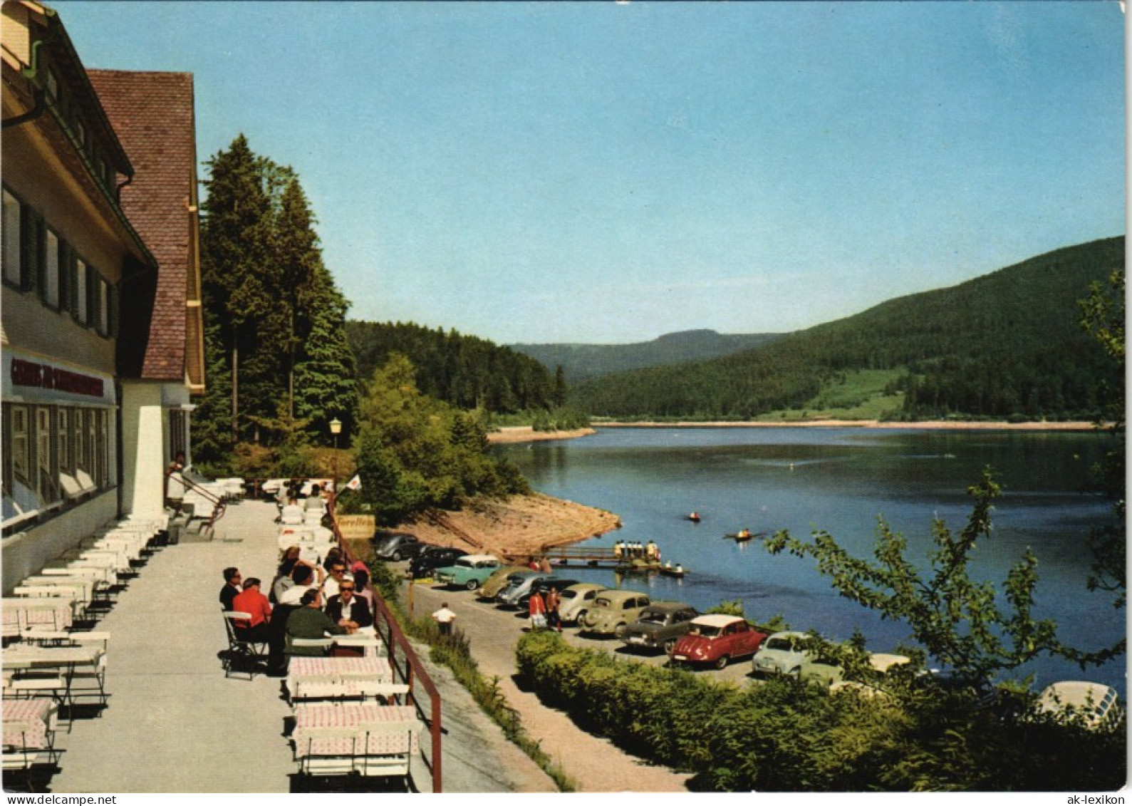 Ansichtskarte Forbach (Baden) Gasthaus Zur Schwarzenbachtalsperre 1965 - Forbach