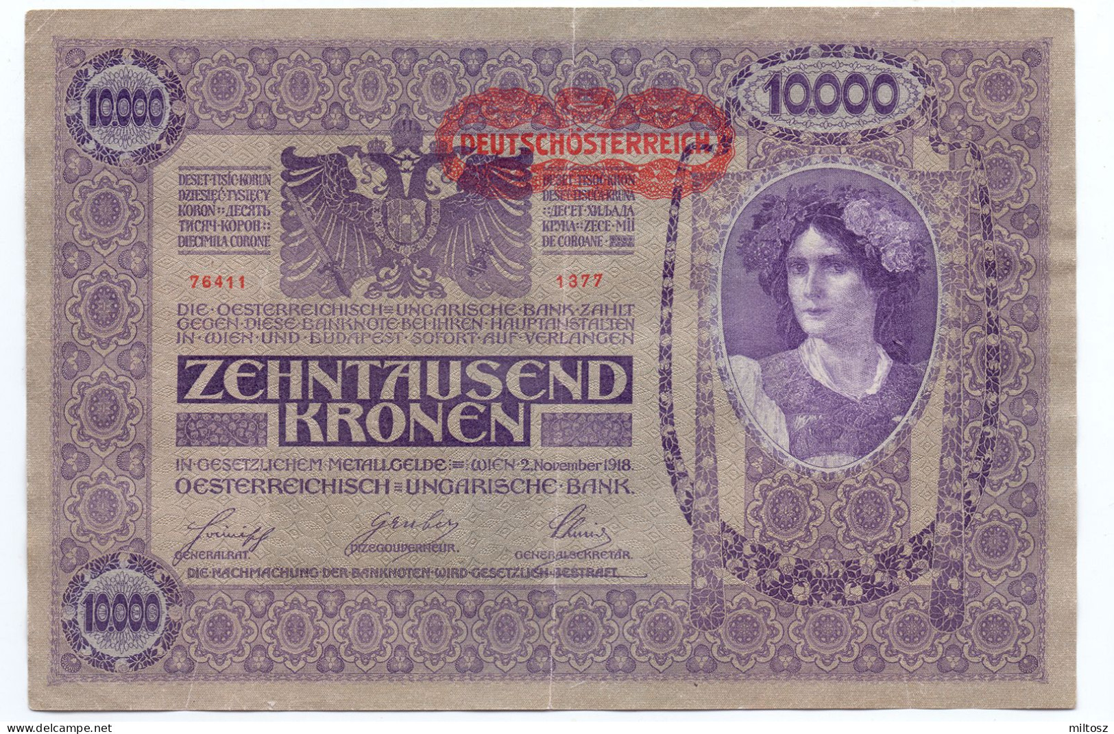 Austria 10.000 Kronen 1919 - Oesterreich